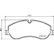 HELLA 8DB 355 020-691 - Jeu de 4 plaquettes de frein avant
