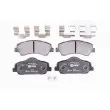 HELLA 8DB 355 020-771 - Jeu de 4 plaquettes de frein avant