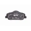HELLA 8DB 355 020-771 - Jeu de 4 plaquettes de frein avant