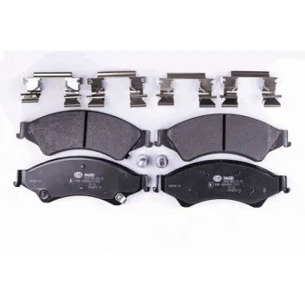 Jeu de 4 plaquettes de frein avant HELLA OEM UCYR3323ZA