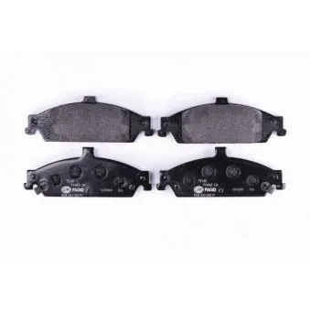 HELLA 8DB 355 020-911 - Jeu de 4 plaquettes de frein avant