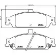 HELLA 8DB 355 020-911 - Jeu de 4 plaquettes de frein avant