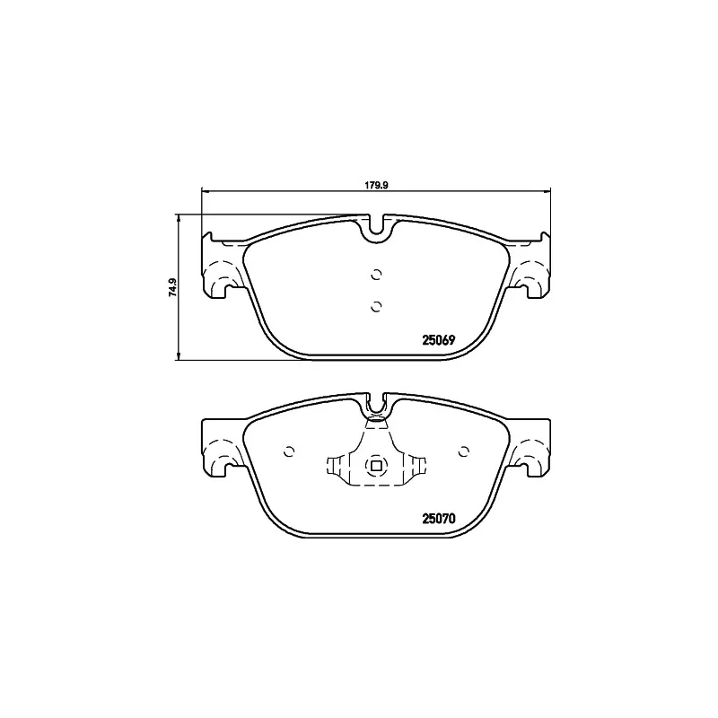 Jeu de 4 plaquettes de frein avant HELLA 8DB 355 021-141 - Visuel 1