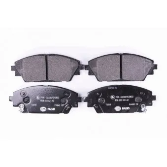 Jeu de 4 plaquettes de frein avant HELLA OEM B4Y03328ZA