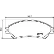 HELLA 8DB 355 021-461 - Jeu de 4 plaquettes de frein avant