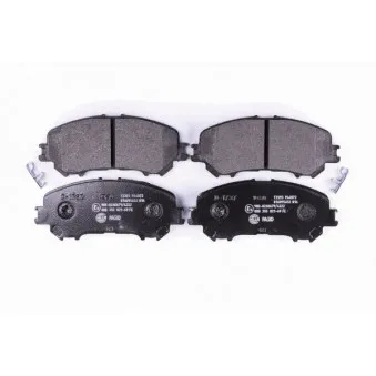Jeu de 4 plaquettes de frein avant HELLA OEM D10604EA0A