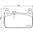 HELLA 8DB 355 021-941 - Jeu de 4 plaquettes de frein avant