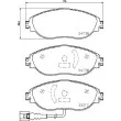 HELLA 8DB 355 021-971 - Jeu de 4 plaquettes de frein avant