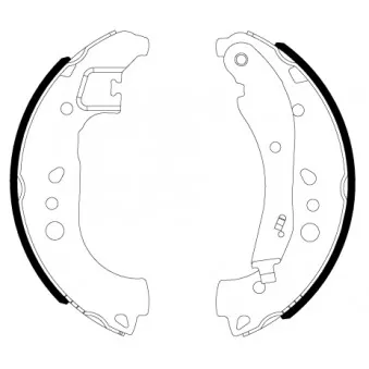 Jeu de mâchoires de frein HELLA OEM 2Q0698525E