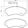HELLA 8DB 355 023-011 - Jeu de 4 plaquettes de frein avant