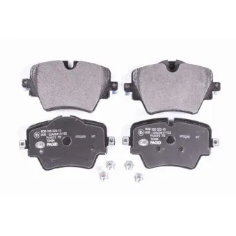 Jeu de 4 plaquettes de frein avant HELLA OEM 04465WAA02