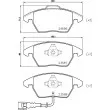 HELLA 8DB 355 023-161 - Jeu de 4 plaquettes de frein avant