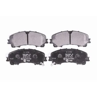 Jeu de 4 plaquettes de frein avant HELLA OEM D10604GS1B