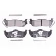 Jeu de 4 plaquettes de frein avant HELLA [8DB 355 024-681]