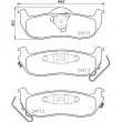 HELLA 8DB 355 024-681 - Jeu de 4 plaquettes de frein avant