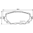 HELLA 8DB 355 024-821 - Jeu de 4 plaquettes de frein avant
