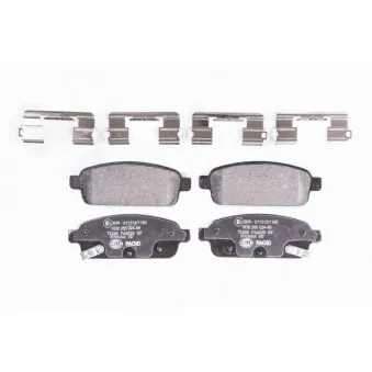 Jeu de 4 plaquettes de frein arrière HELLA OEM 1605295
