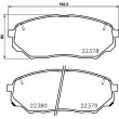HELLA 8DB 355 024-901 - Jeu de 4 plaquettes de frein avant