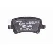 HELLA 8DB 355 025-401 - Jeu de 4 plaquettes de frein arrière