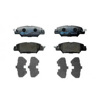 Jeu de 4 plaquettes de frein arrière HELLA OEM KAY02648ZA