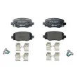HELLA 8DB 355 025-481 - Jeu de 4 plaquettes de frein arrière