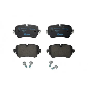Jeu de 4 plaquettes de frein arrière HELLA 8DB 355 025-681 pour VOLKSWAGEN TOUAREG 4.0 V8 TDI 4motion - 421cv