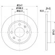 HELLA 8DD 355 100-841 - Jeu de 2 disques de frein avant