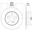 HELLA 8DD 355 101-011 - Jeu de 2 disques de frein arrière
