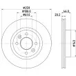 HELLA 8DD 355 101-281 - Jeu de 2 disques de frein avant