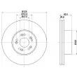 HELLA 8DD 355 102-691 - Jeu de 2 disques de frein avant