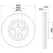 HELLA 8DD 355 104-451 - Jeu de 2 disques de frein avant