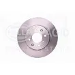 HELLA 8DD 355 105-861 - Jeu de 2 disques de frein avant