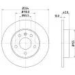 HELLA 8DD 355 106-111 - Jeu de 2 disques de frein arrière