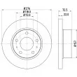 HELLA 8DD 355 107-401 - Jeu de 2 disques de frein avant