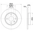 HELLA 8DD 355 108-251 - Jeu de 2 disques de frein arrière