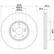 HELLA 8DD 355 110-531 - Jeu de 2 disques de frein avant