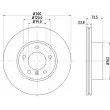 HELLA 8DD 355 111-921 - Jeu de 2 disques de frein avant