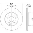 HELLA 8DD 355 113-861 - Jeu de 2 disques de frein avant