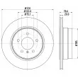 HELLA 8DD 355 114-001 - Jeu de 2 disques de frein arrière