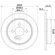 HELLA 8DD 355 115-261 - Jeu de 2 disques de frein arrière
