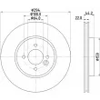 HELLA 8DD 355 115-881 - Jeu de 2 disques de frein avant
