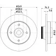 HELLA 8DD 355 116-081 - Jeu de 2 disques de frein arrière