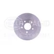HELLA 8DD 355 116-601 - Jeu de 2 disques de frein arrière