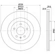 HELLA 8DD 355 118-021 - Jeu de 2 disques de frein arrière