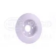 HELLA 8DD 355 118-211 - Jeu de 2 disques de frein arrière