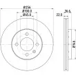 HELLA 8DD 355 118-261 - Jeu de 2 disques de frein avant