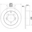 HELLA 8DD 355 118-661 - Jeu de 2 disques de frein arrière