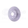 HELLA 8DD 355 118-971 - Jeu de 2 disques de frein arrière