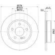HELLA 8DD 355 119-431 - Jeu de 2 disques de frein arrière