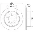 HELLA 8DD 355 120-561 - Jeu de 2 disques de frein arrière
